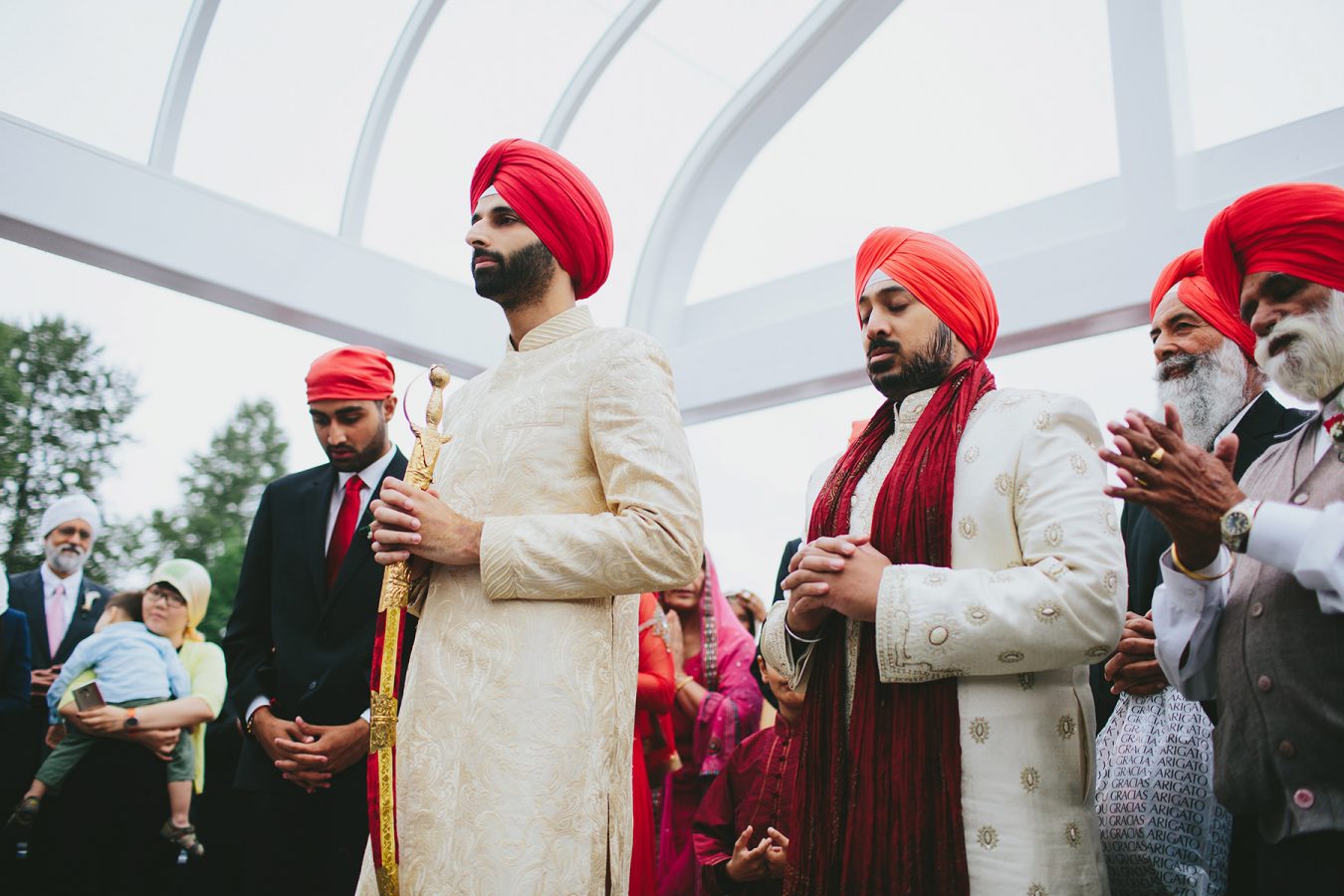 Milni ceremony at Akali Singh gurdwara in Vancouver www.lucida-photography.com