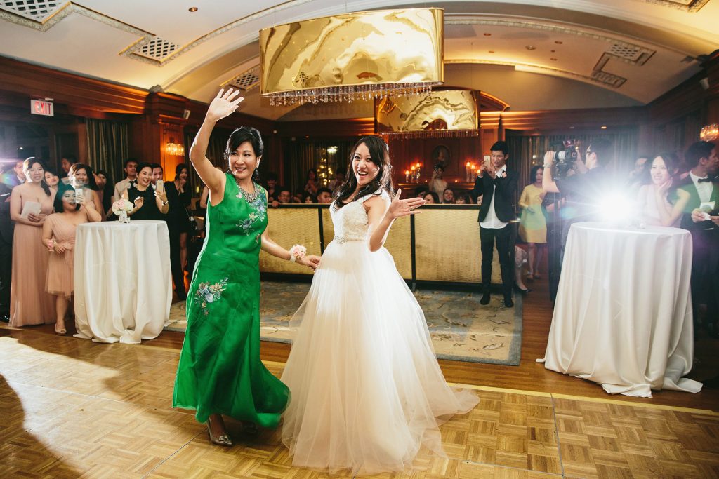 a bride dances with her mother at her vancouver club reception www.lucida-photography.com